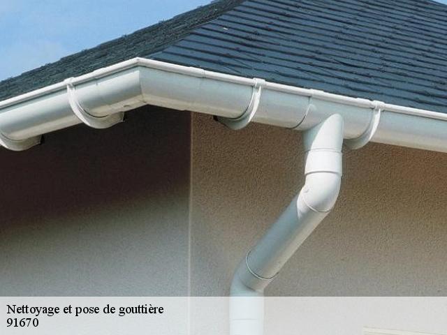 Nettoyage et pose de gouttière  91670